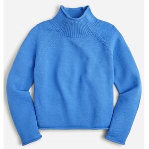 J.Crew Cotton-blend Rollneck™ sweater in Sail Blue size L